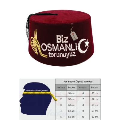  Fes İşlemeli Biz Osmanlı Torunuyuz
