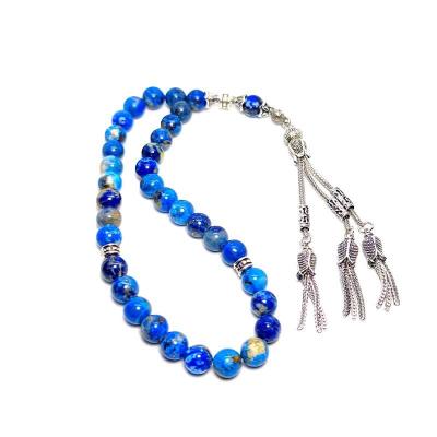 Lapis Lazuli, Doğaltaş Tesbih 33'lük 8mm.
