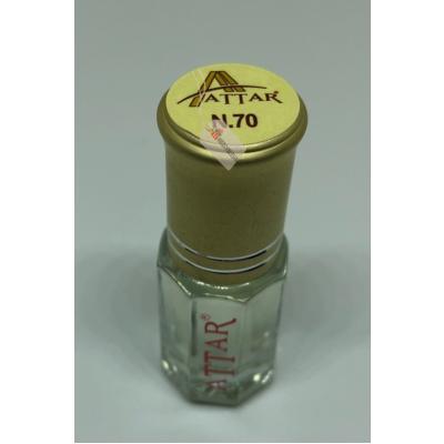 N70 - Attar Altın Serisi, Alkolsüz Esans, 3 ml, - 1 Kutu (12 Adet)