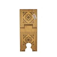 Rahle, MDF Ahşap Yakma Rahle, Okuma Sehpası - 50 cm