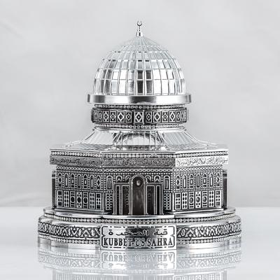 Kubbetüs Sahra Kuran Kabı Büyük Boy - Gümüş Renk - Ebat : 20 x 23 cm.