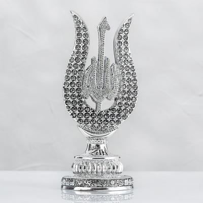 Lale Esmaül Hüsna Allah Lafızlı - Gümüş Renk - Ebat : 11 x 27 cm.