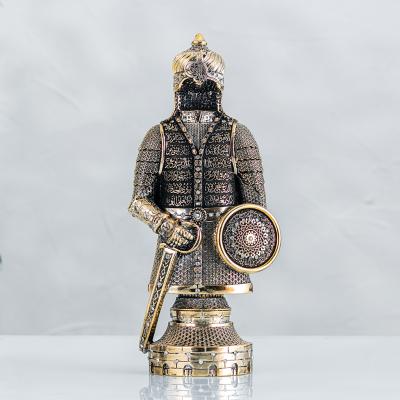 Fetih Zırh Ayetel Kürsi İşlemeli - Altın Renk - Ebat : 15 x 33 cm.