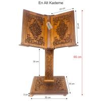 Wooden Height Adjustable Elevator Bed, Motif Embroidered (Height Min: 65-Max: 90 cm.)