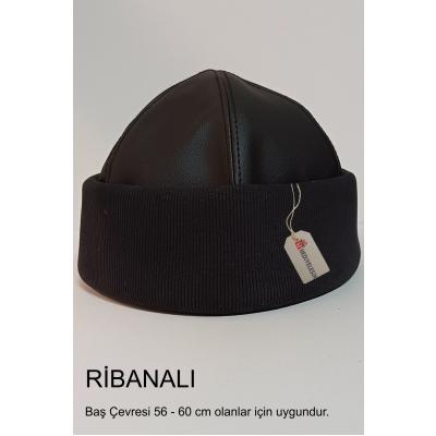 BÖRK, KALPAK, Geleneksel Kayı Alp Şapkası, Siyah, Ribanalı - 3010