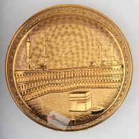 Büyük Metal Kokuluk, Esans Kabı, Koku Sürme Kabı, Altın Rengi - 6 cm.