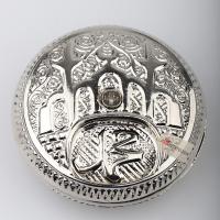 Küçük Metal Kokuluk, Esans Kabı, Koku Sürme Kabı, Gümüş Rengi - 5 cm.