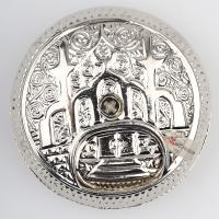 Küçük Metal Kokuluk, Esans Kabı, Koku Sürme Kabı, Gümüş Rengi - 5 cm.
