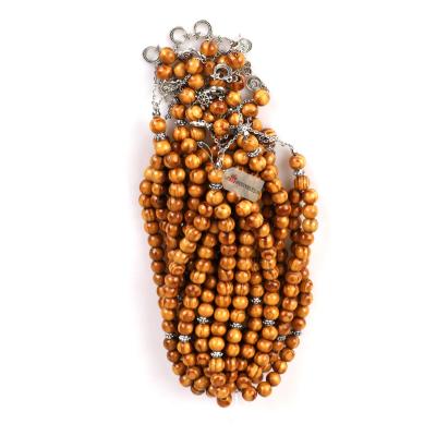 Ahşap Tesbih, Hac Umre Dağıtmalık, 10 mm. 33'lük - 20 ADET