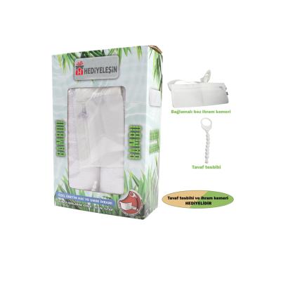 İhram Takımı, Hac ve Umre İhramı, %100 Bambu, Kemer ve Tesbih Hediyeli - 2 ADET